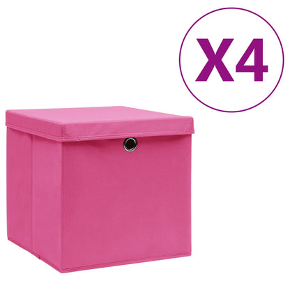 Cajas De Almacenaje 4 Uds Tela No Tejida 28X28X28 Cm