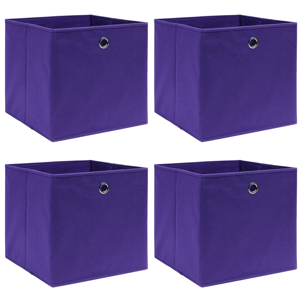 Cajas De Almacenaje 4 Uds Tela No Tejida 28X28X28 Cm