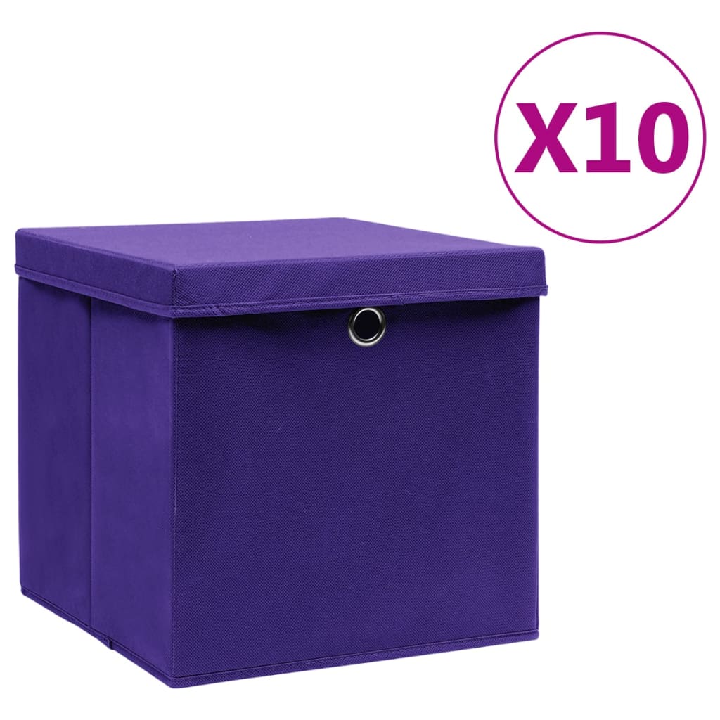 Cajas De Almacenaje 4 Uds Tela No Tejida 28X28X28 Cm