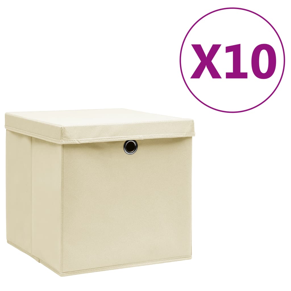 Cajas De Almacenaje 4 Uds Tela No Tejida 28X28X28 Cm