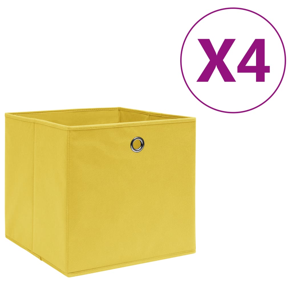 Cajas De Almacenaje 4 Uds Tela No Tejida 28X28X28 Cm