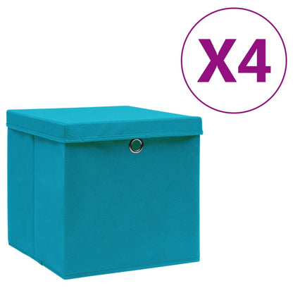 Cajas De Almacenaje 4 Uds Tela No Tejida 28X28X28 Cm
