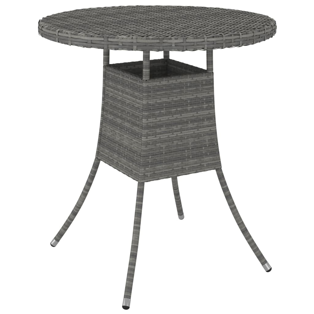 Mesa De Jardín Ratán Sintético 70X70X73 Cm