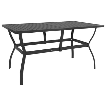 Mesa De Jardín De Acero Gris 81,5X81,5X72 Cm