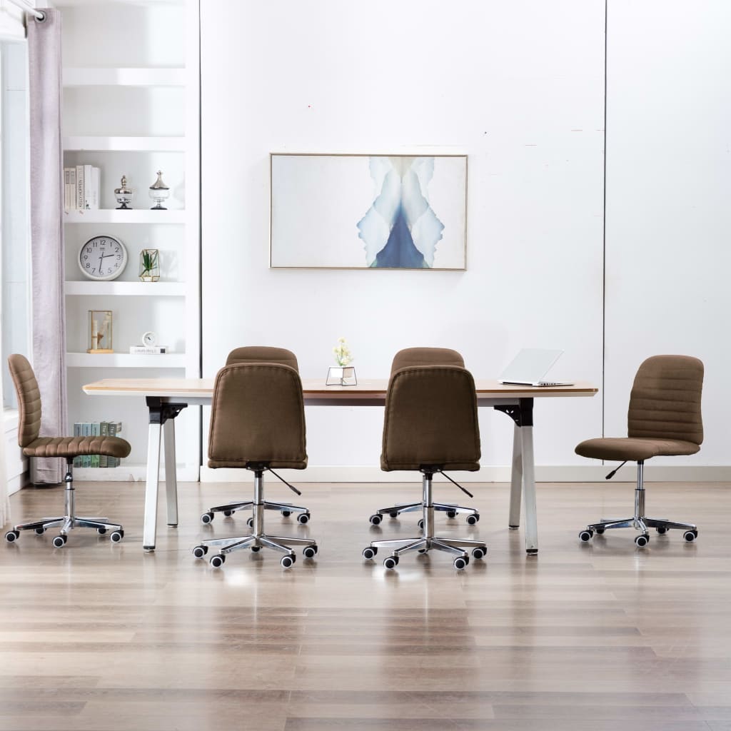Sillas De Comedor 6 Unidades De Tela
