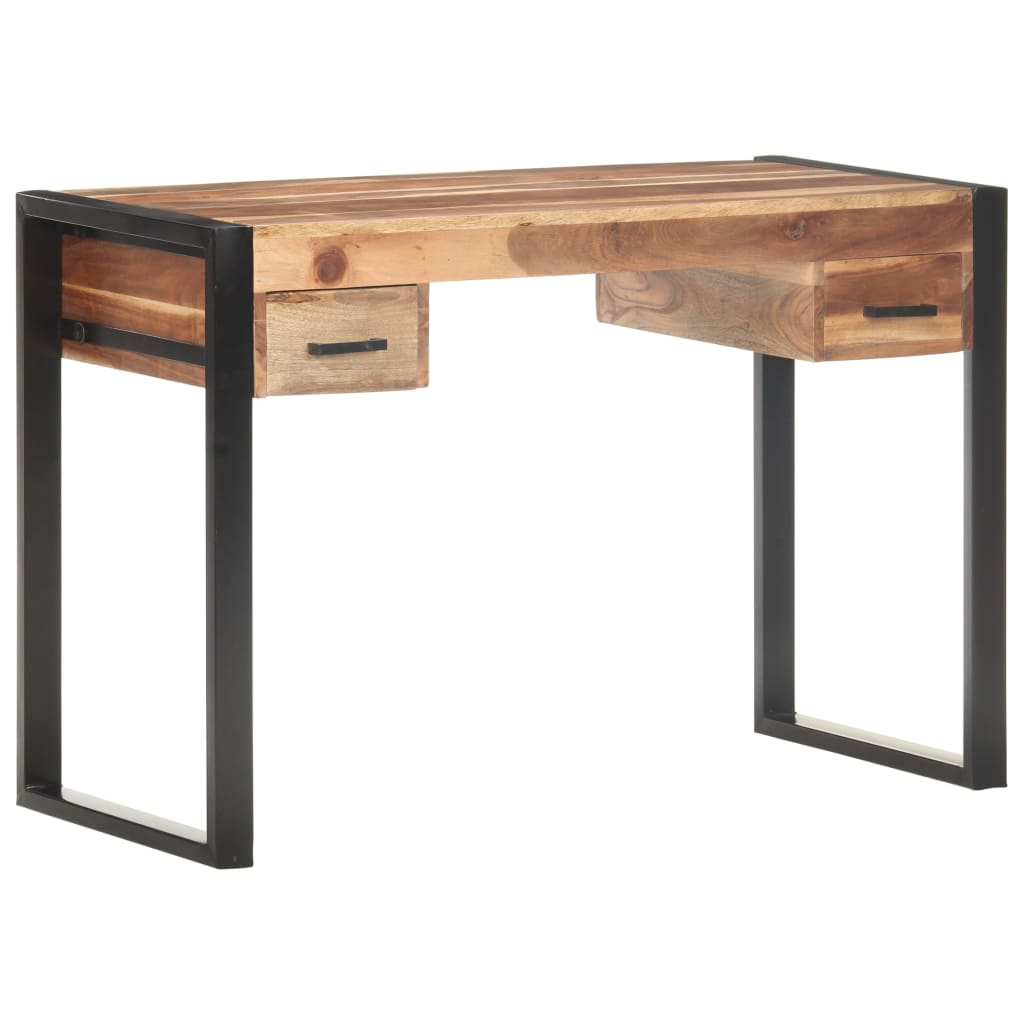 Escritorio De Madera Maciza 110X50X76 Cm