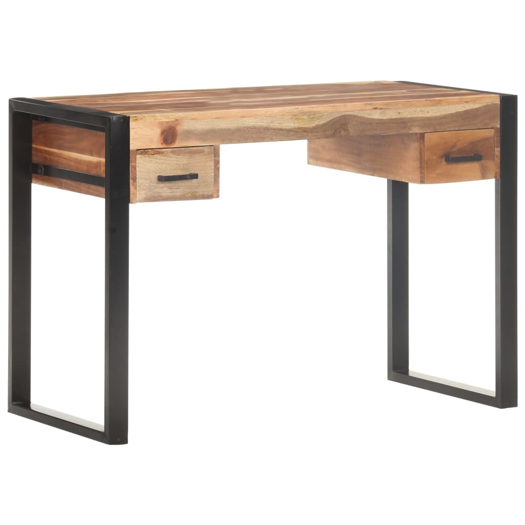 Escritorio De Madera Maciza 110X50X76 Cm