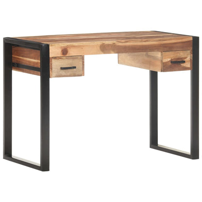 Escritorio De Madera Maciza 110X50X76 Cm