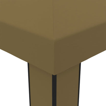 Cenador Con Doble Techo Gris Taupe 180 G/M²