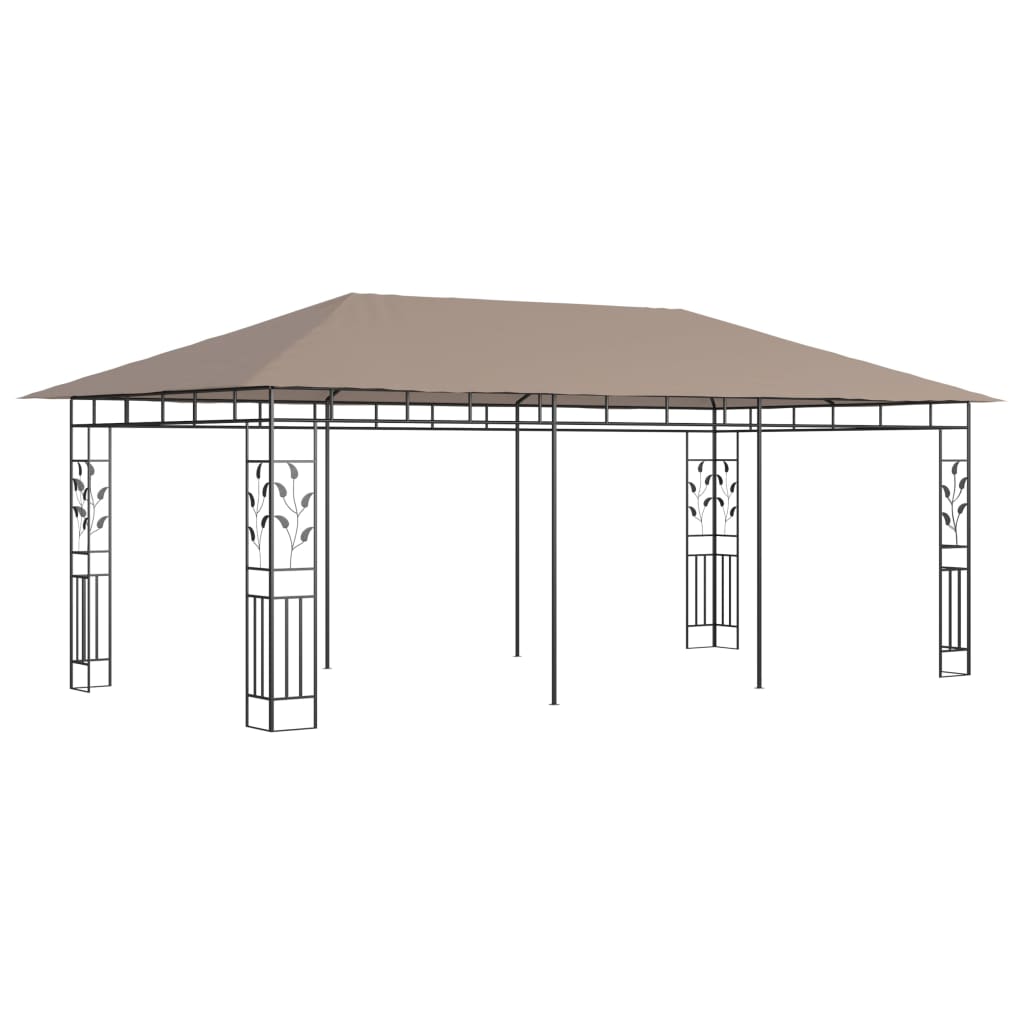 Cenador Con Mosquitera Gris Taupe 6X3X2,73 M 180 G/M²