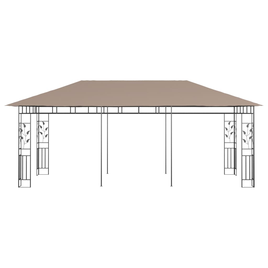 Cenador Con Mosquitera Gris Taupe 6X3X2,73 M 180 G/M²