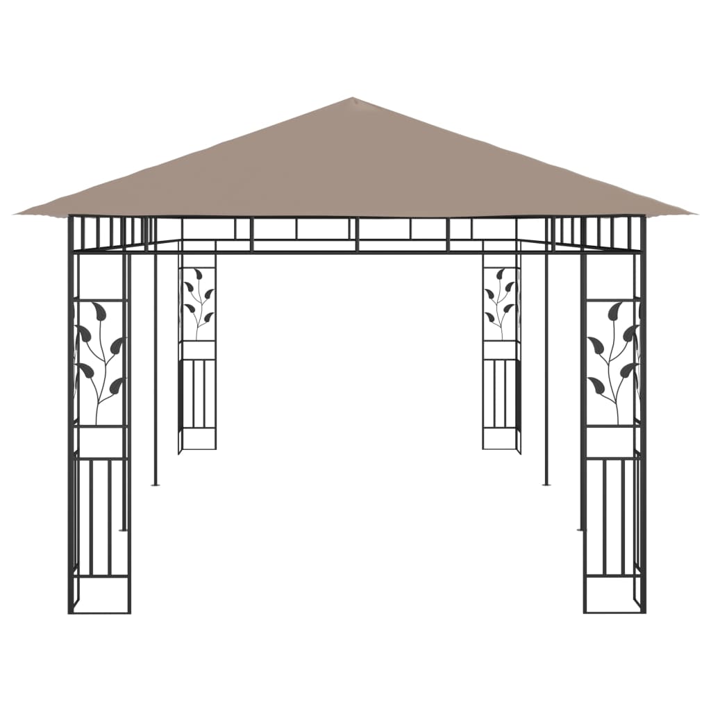 Cenador Con Mosquitera Gris Taupe 6X3X2,73 M 180 G/M²