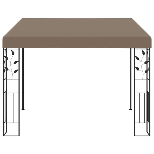 Cenador Con Montaje En La Pared Gris Taupe 3X3X2,5 M