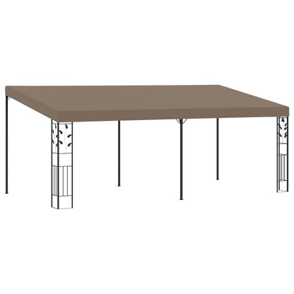 Cenador Con Montaje En La Pared Gris Taupe 6X3X2,5 M