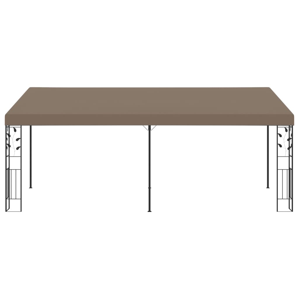 Cenador Con Montaje En La Pared Gris Taupe 6X3X2,5 M
