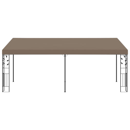 Cenador Con Montaje En La Pared Gris Taupe 6X3X2,5 M