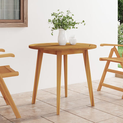 Mesa De Jardín Madera Maciza De Acacia