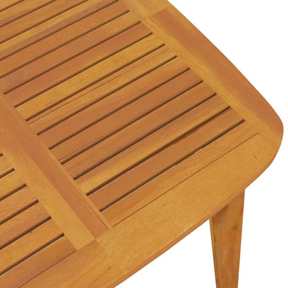 Mesa De Jardín Madera Maciza De Acacia