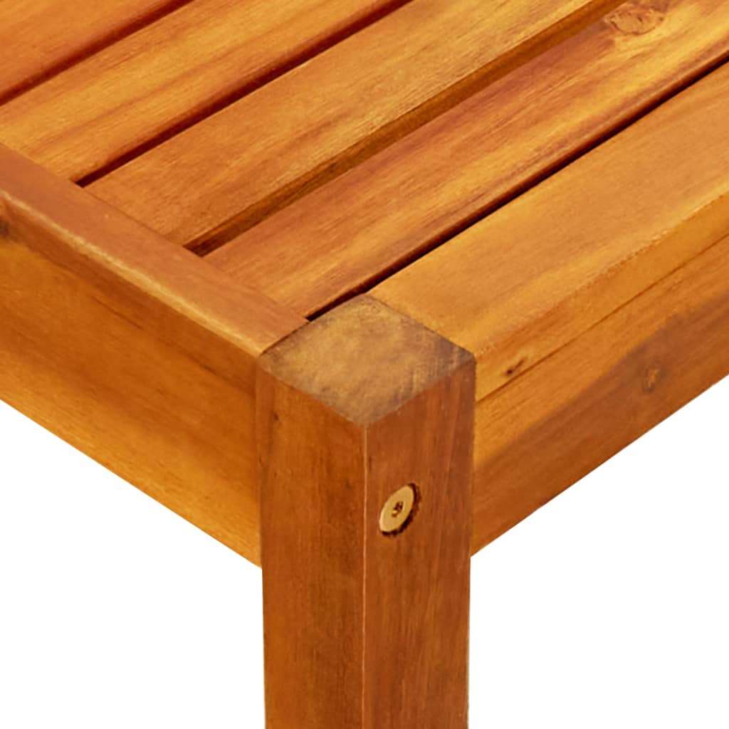 Mesa De Jardín De Madera De Acacia Maciza 85X57X29 Cm