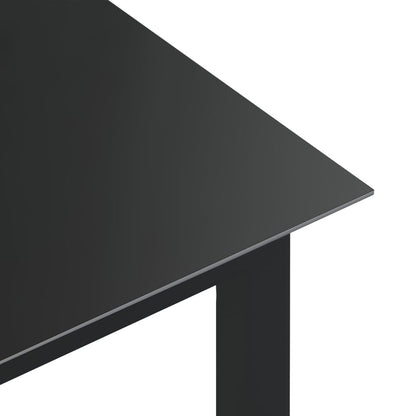 Mesa De Jardín De Aluminio Y Vidrio