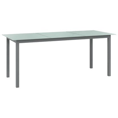 Mesa De Jardín De Aluminio Y Vidrio