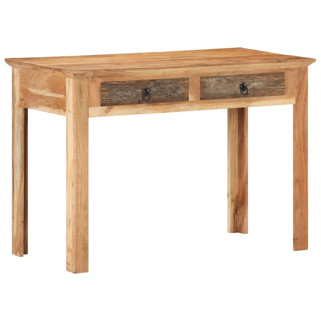 Escritorio De Madera Maciza Reciclada 110X50X75 Cm