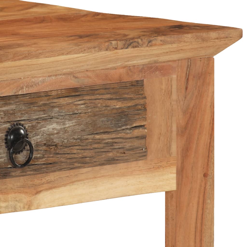 Escritorio De Madera Maciza Reciclada 110X50X75 Cm