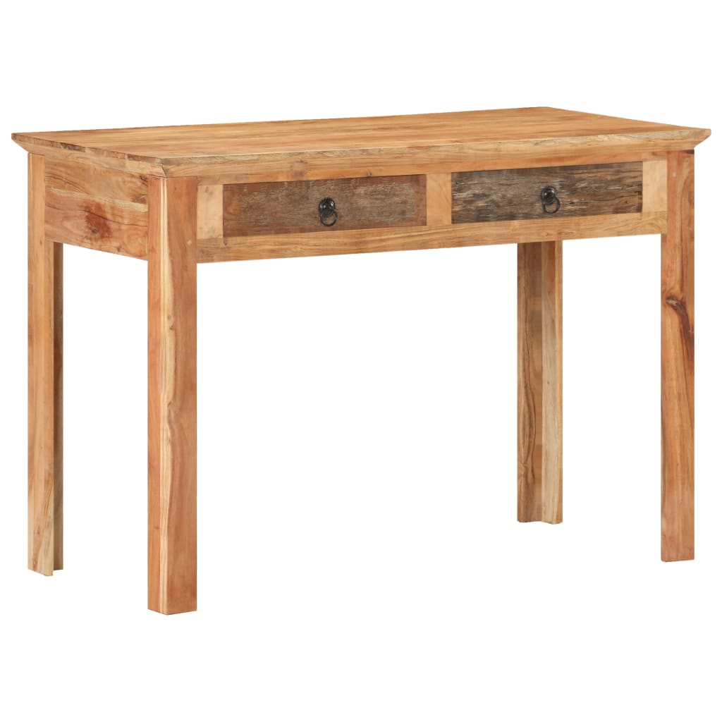 Escritorio De Madera Maciza Reciclada 110X50X75 Cm