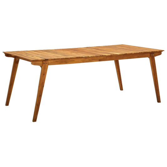 Mesa De Jardín De Madera Maciza De Acacia 201,5X100X75 Cm