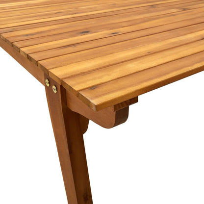 Mesa De Jardín De Madera Maciza De Acacia 201,5X100X75 Cm