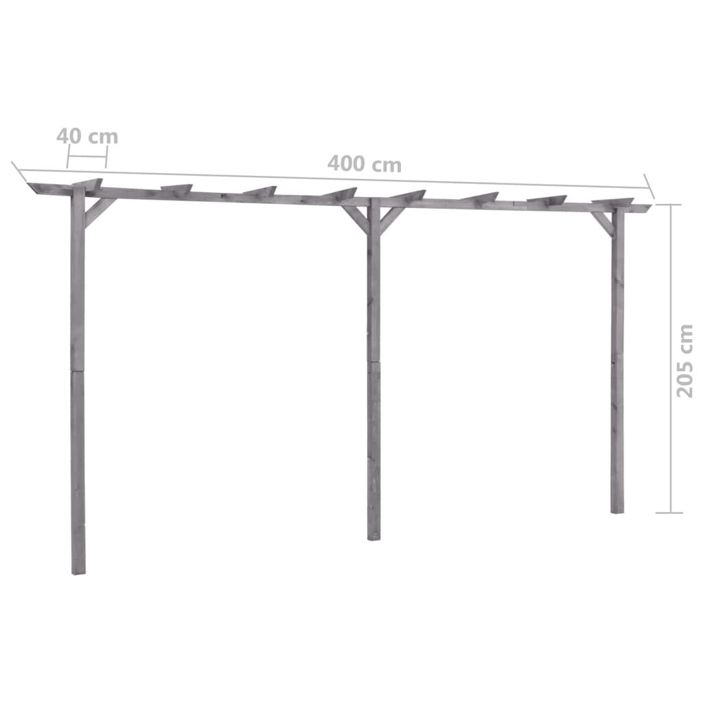 Pérgola De Jardín De Madera De Pino Impregnada