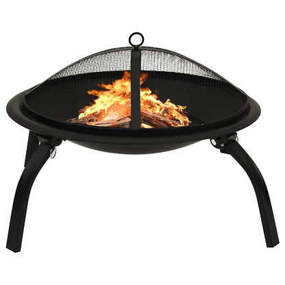 Brasero Y Barbacoa 2 En 1 Atizador Acero Inoxidable 56X56X49 Cm