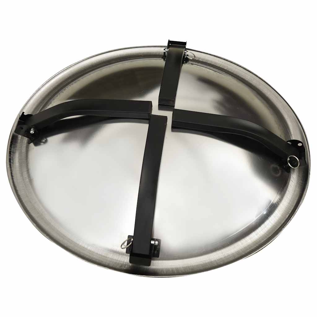 Brasero Y Barbacoa 2 En 1 Atizador Acero Inoxidable 56X56X49 Cm