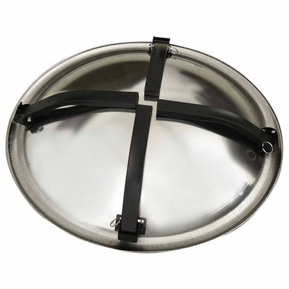Brasero Y Barbacoa 2 En 1 Atizador Acero Inoxidable 56X56X49 Cm