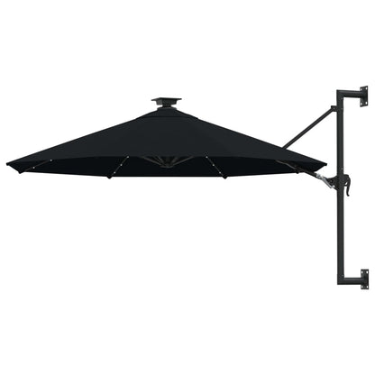 Sombrilla De Jardín De Pared Con Luces Led 300 Cm