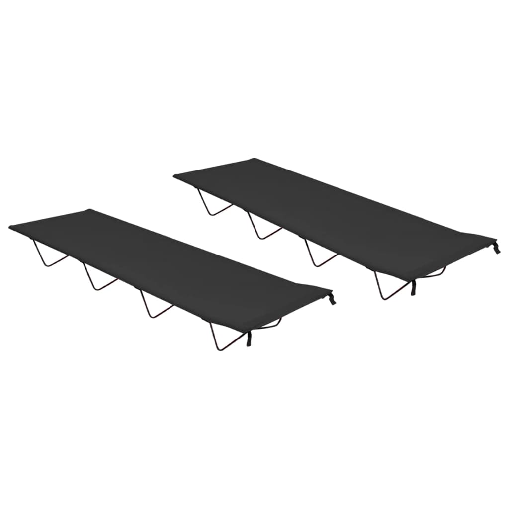 Cama De Camping Tela Oxford Y Acero Roja 180X60X19 Cm