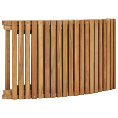 Tumbona Plegable Con Mesa De Madera Maciza De Teca