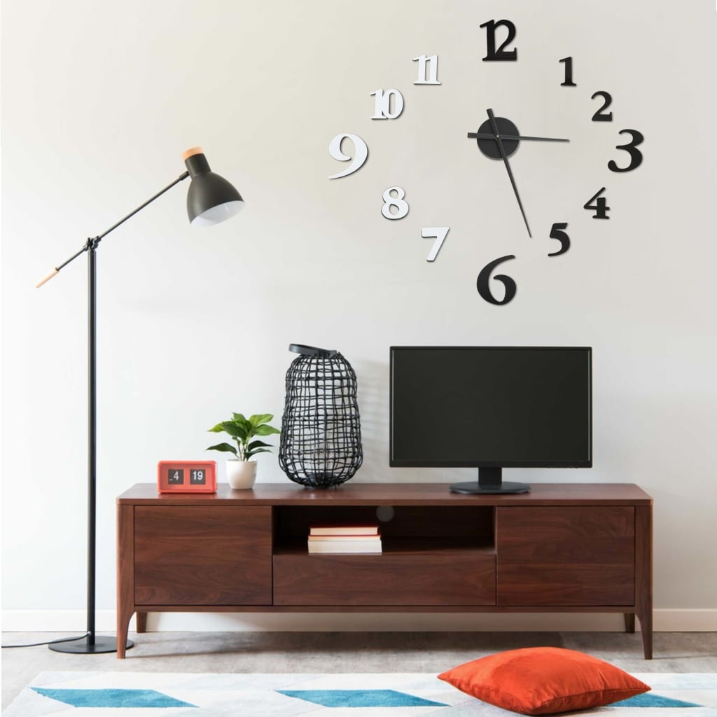 Reloj 3D De Pared Con Diseño Moderno 100 Cm Xxl