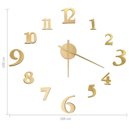 Reloj 3D De Pared Con Diseño Moderno 100 Cm Xxl