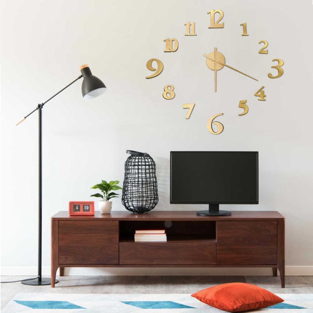 Reloj 3D De Pared Con Diseño Moderno 100 Cm Xxl