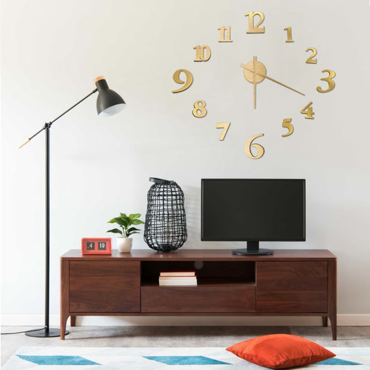 Reloj 3D De Pared Con Diseño Moderno 100 Cm Xxl