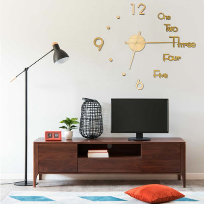 Reloj 3D De Pared Con Diseño Moderno 100 Cm Xxl