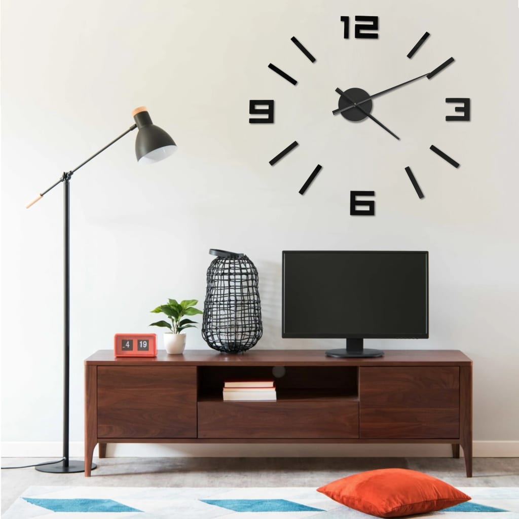 Reloj 3D De Pared Con Diseño Moderno 100 Cm Xxl