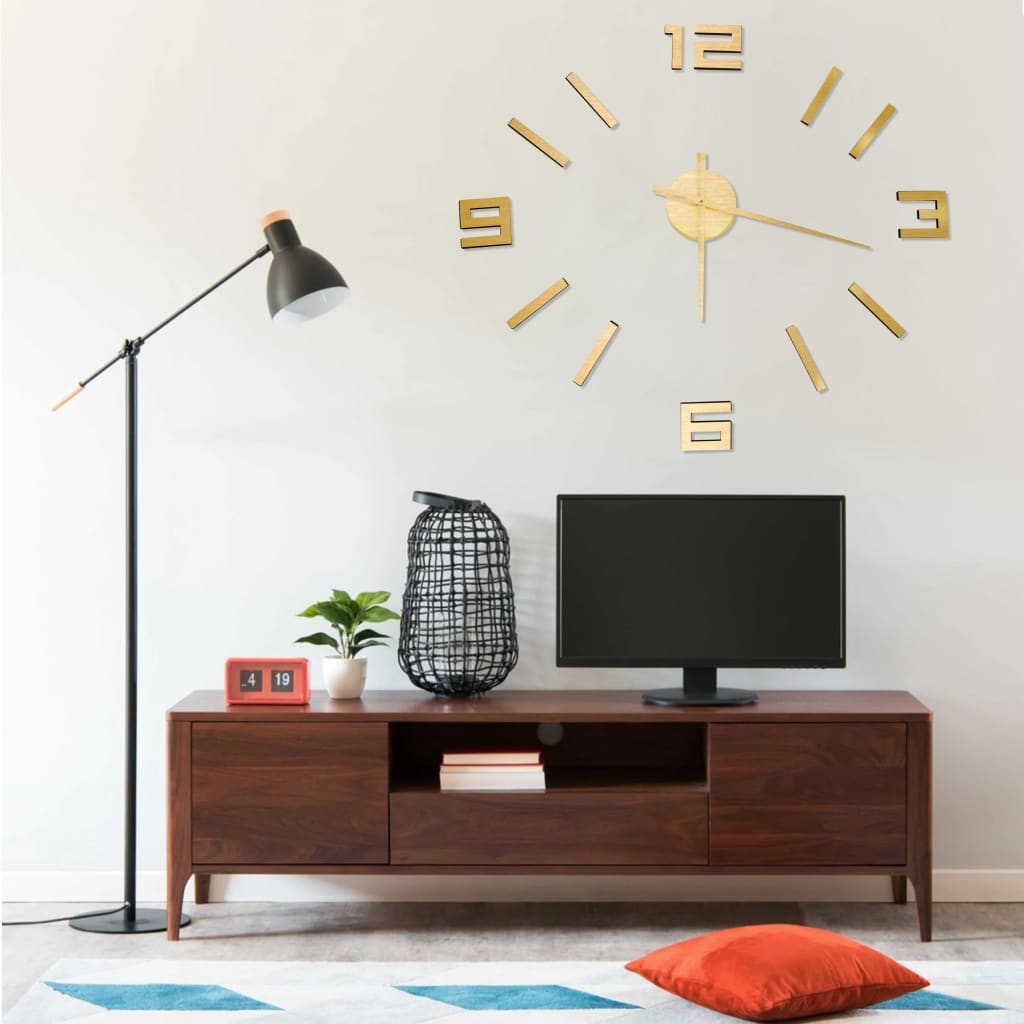 Reloj 3D De Pared Con Diseño Moderno 100 Cm Xxl