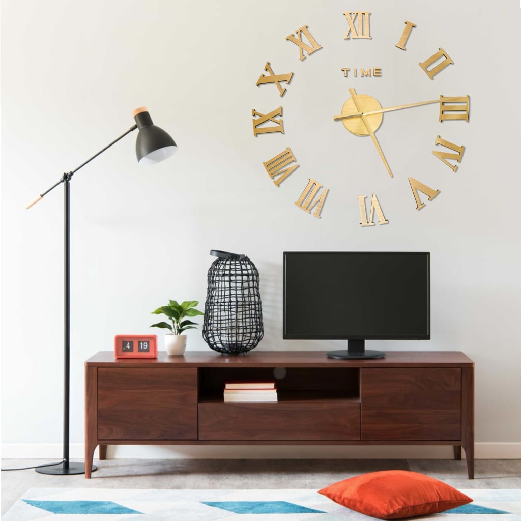 Reloj 3D De Pared Con Diseño Moderno 100 Cm Xxl