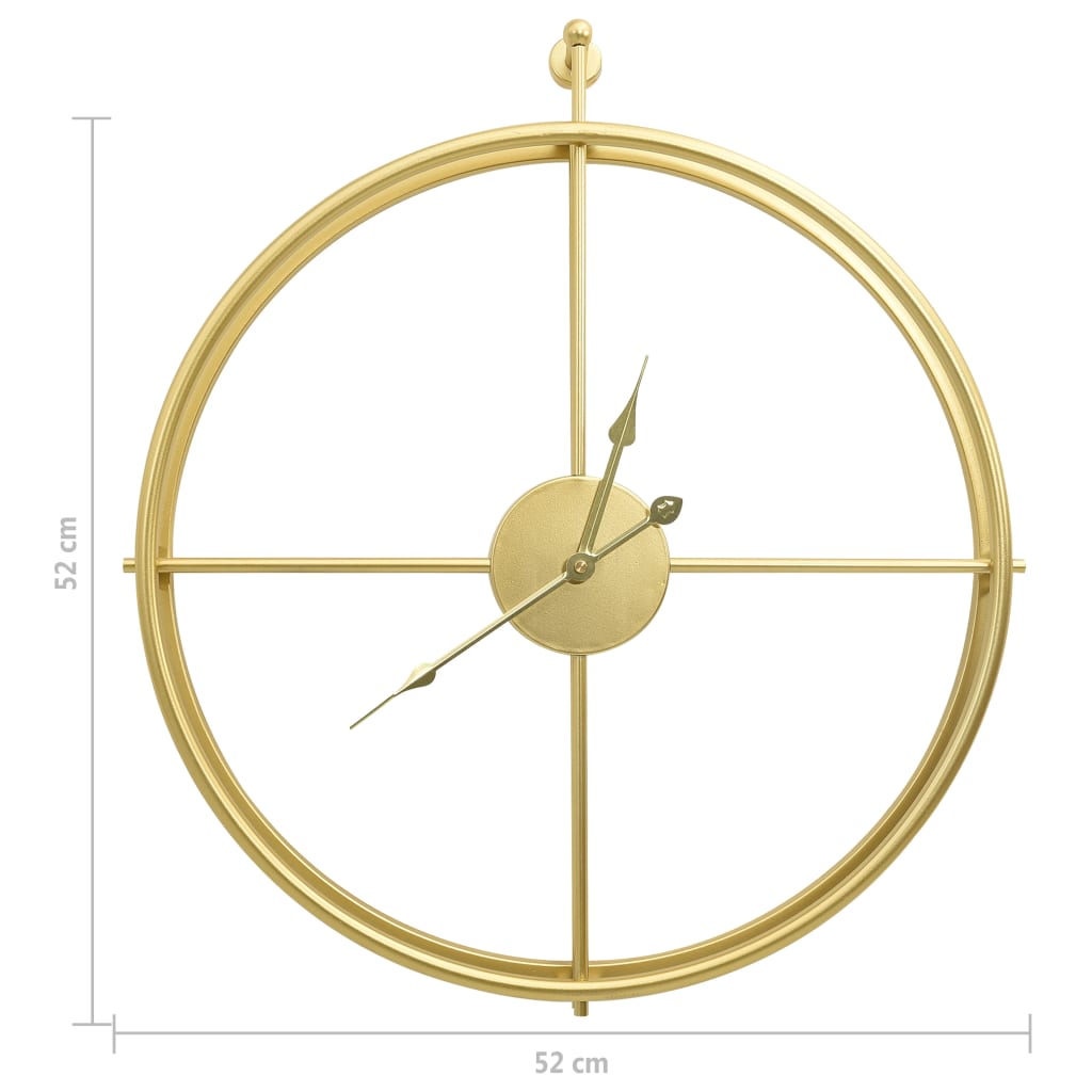 Reloj De Pared De Hierro 52 Cm
