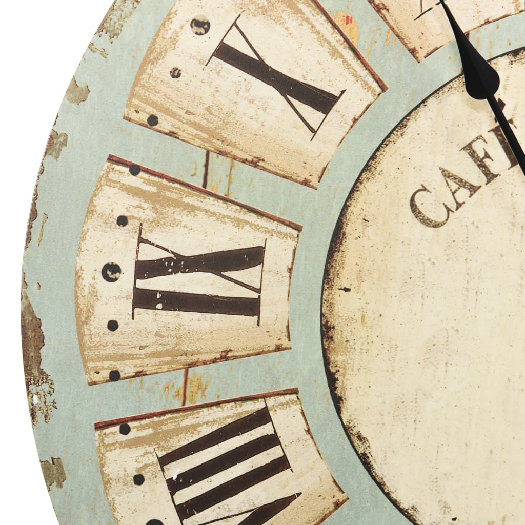 Reloj De Pared De Mdf Multicolor