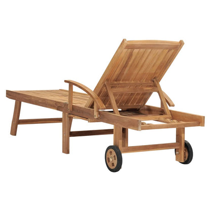 Tumbona De Madera Maciza De Teca