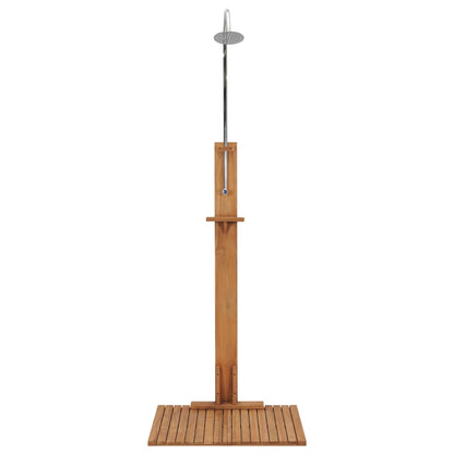 Ducha De Jardín De Madera Maciza De Teca 75X75X210 Cm