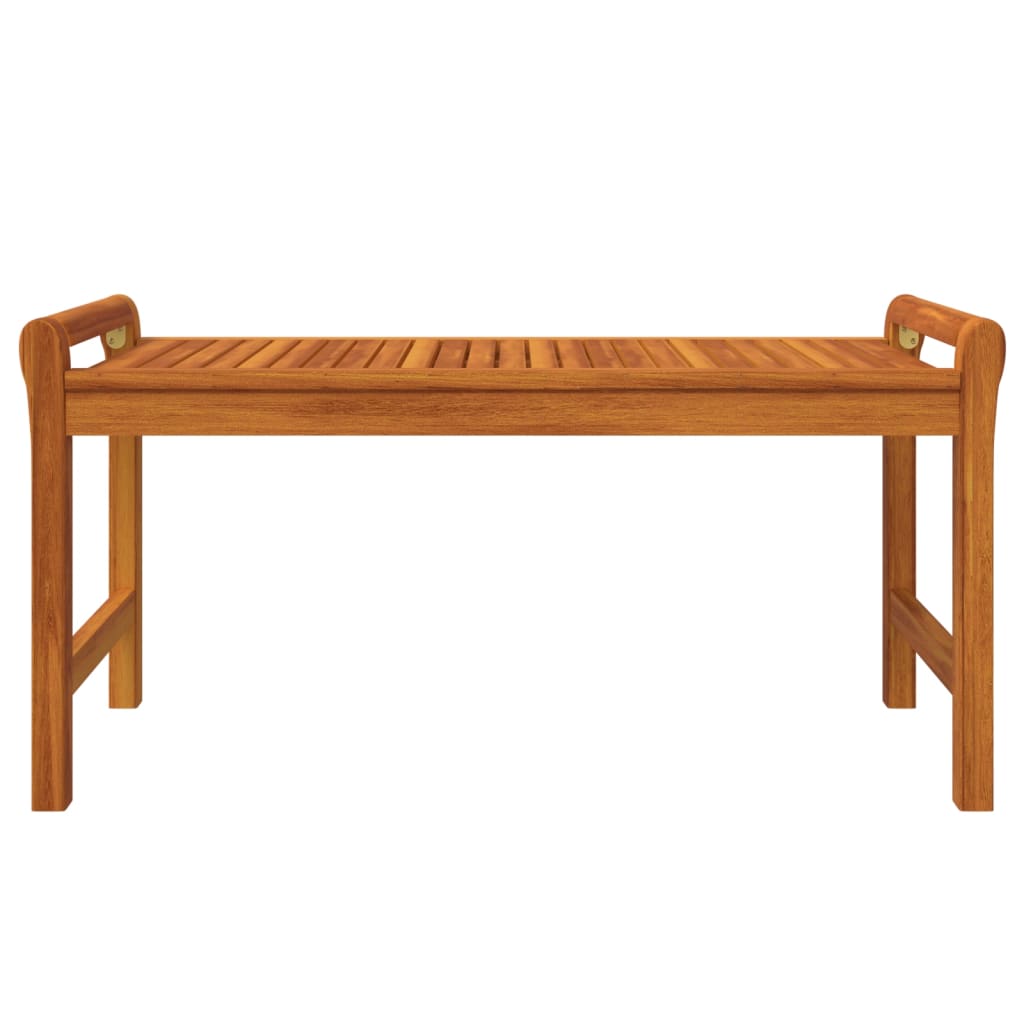Mesa De Centro De Madera Maciza De Acacia 100X50X50 Cm